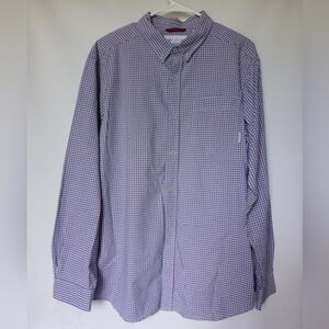 Columbia Sportswear Company Plaid Shirt Size L Color Blue Red White Black